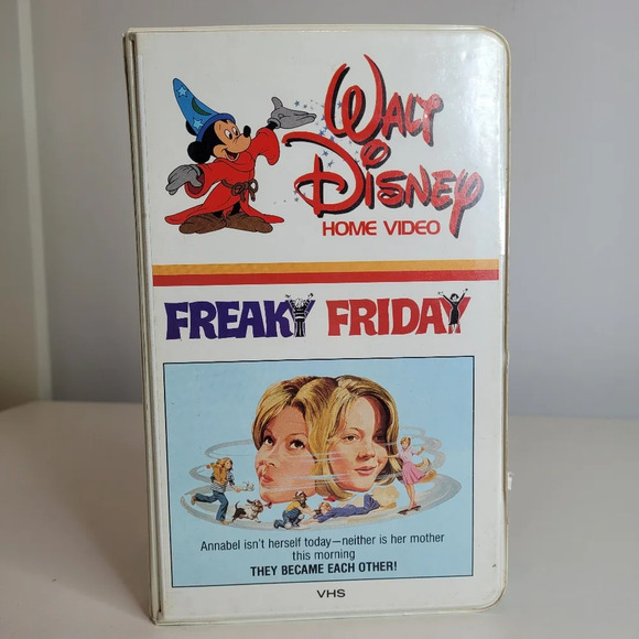 Walt Disney Original 1976 Freaky Friday First Edition VHS Movie White Clamshell - Picture 1 of 3
